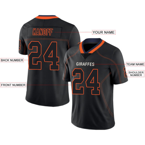 Custom C.Bear Stitched American Football Jerseys Personalize Birthday Gifts Black Jersey - Image 2