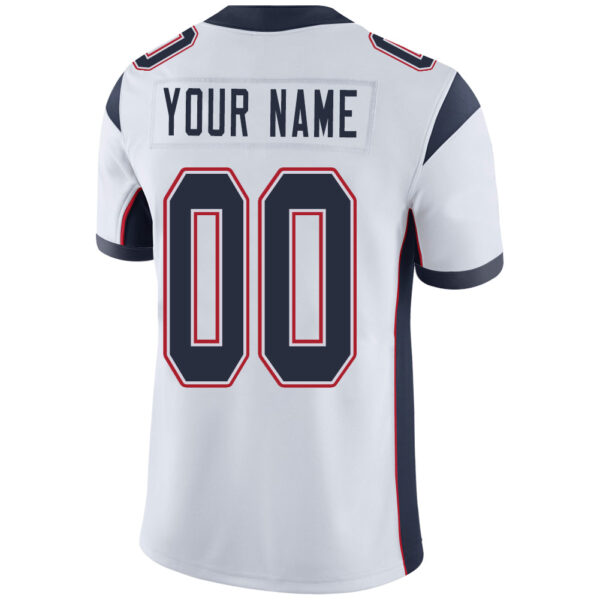 Custom NE.Patriots Stitched American Football Jerseys Personalize Birthday Gifts White Jersey - Image 3