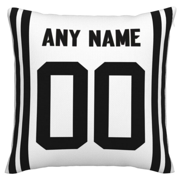 Custom J.Jaguars Pillow Decorative Throw Pillow Case - Print Personalized Football Team Fans Name & Number Birthday Gift Football Pillows - Image 2