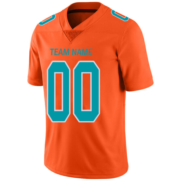 Custom M.Dolphins Stitched American Football Jerseys Personalize Birthday Gifts Orange Jersey - Image 4