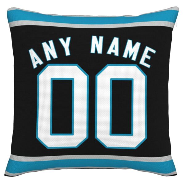 Custom C.Panthers Pillow Football Team Decorative Throw Pillow Case Print Personalized Football Style Fans Letters & Number Birthday Gift Football Pillows