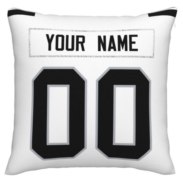 Custom LV.Raiders Pillow Decorative Throw Pillow Case - Print Personalized Football Team Fans Name & Number Birthday Gift Football Pillows - Image 2