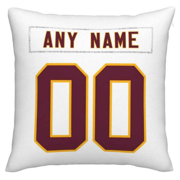 Custom W.Football Team Pillow Decorative Throw Pillow Case - Print Personalized Football Team Fans Name & Number Birthday Gift Football Pillows