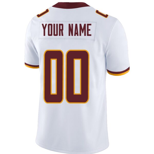 Custom W.Football Team Player or Personalized Design Your Own Name for Men's Women's Youth Jerseys Burgundy Football Jerseys - Image 8