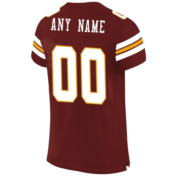 Custom W.Football Team Football Jersey Design Burgundy Stitched Name And Number Size S to 6XL Christmas Birthday Gift - Image 3