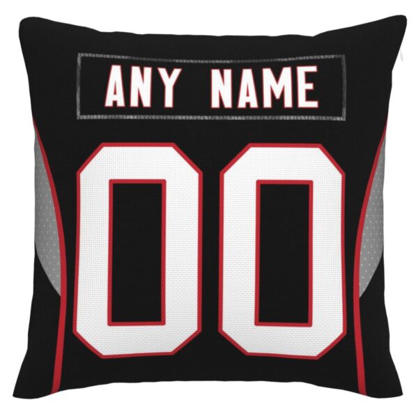 Custom A.Falcons Pillow Decorative Throw Pillow Case - Print Personalized Football Team Fans Name & Number Birthday Gift Football Pillows - Image 2