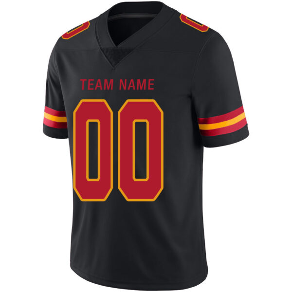 Custom KC.Chiefs Stitched American Football Jerseys Personalize Birthday Gifts Black Jersey - Image 4