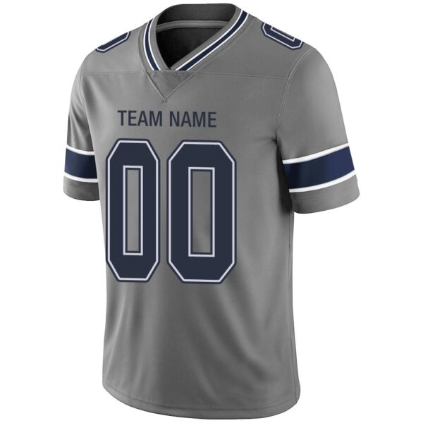 Custom D.Cowboys American Men's Youth And Women Stitched Grey Football Jerseys Personalize Birthday Gifts Jerseys - Image 4