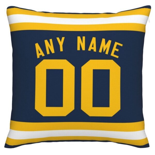 Custom GB.Packers Pillow Decorative Throw Pillow Case - Print Personalized Football Team Fans Name & Number Birthday Gift Football Pillows - Image 2