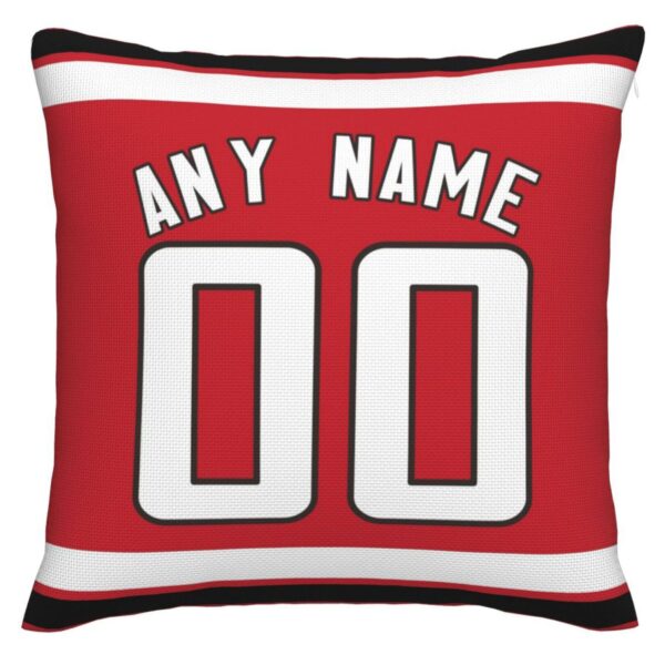 Custom A.Falcons Pillow Decorative Throw Pillow Case - Print Personalized Football Team Fans Name & Number Birthday Gift Football Pillows - Image 2