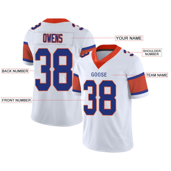 Custom D.Broncos Stitched American Football Jerseys Personalize Birthday Gifts White Jersey - Image 2