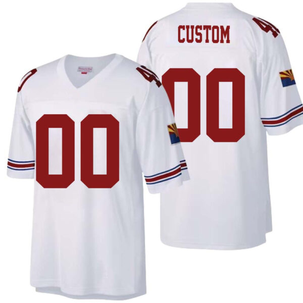 Custom A.Cardinals Throwback Stitched White Mitchell And Ness 2000 Replica Jersey