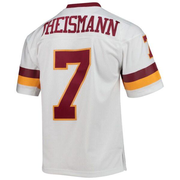 W.Football Team #7 Joe Theismann Mitchell & Ness White 1982 Legacy Replica Jersey Stitched American Football Jerseys