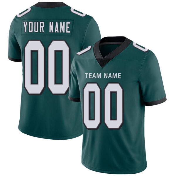 Custom P.Eagles Stitched American Football Jerseys Personalize Birthday Gifts Green Jersey