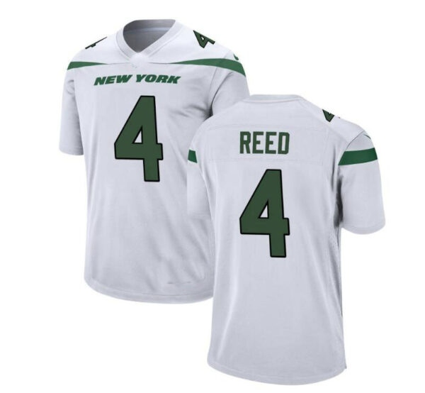 NY.Jets #4 DJ Reed WHITE Game Jersey Stitched American Football Jerseys - Image 3