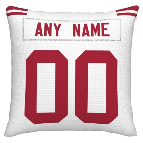 Custom NY.Giants Pillow Decorative Throw Pillow Case - Print Personalized Football Team Fans Name & Number Birthday Gift Football Pillows - Image 3