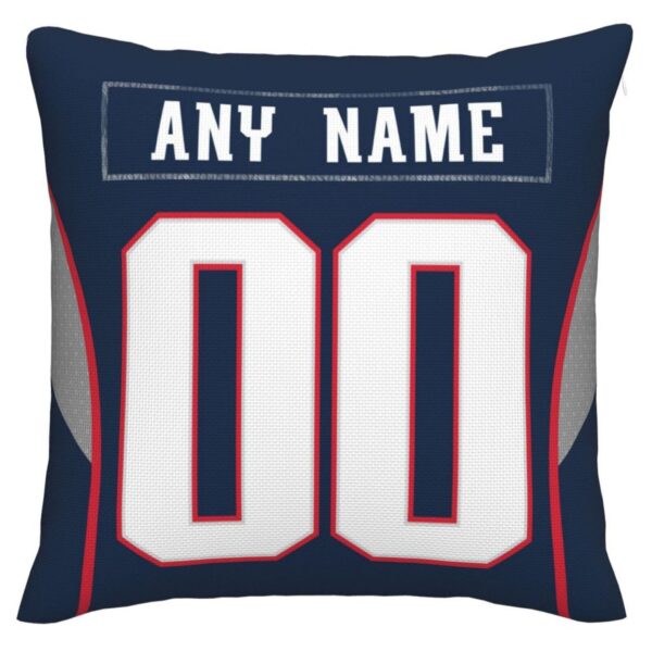 Custom NE.Patriots Pillow Decorative Throw Pillow Case - Print Personalized Football Team Fans Name & Number Birthday Gift Football Pillows - Image 3