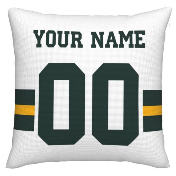 Custom GB.Packers Pillow Decorative Throw Pillow Case - Print Personalized Football Team Fans Name & Number Birthday Gift Football Pillows - Image 3