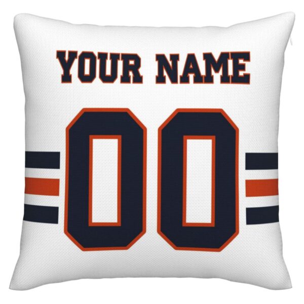 Custom C.Bears Pillow Decorative Throw Pillow Case - Print Personalized Football Team Fans Name & Number Birthday Gift Football Pillows - Image 3