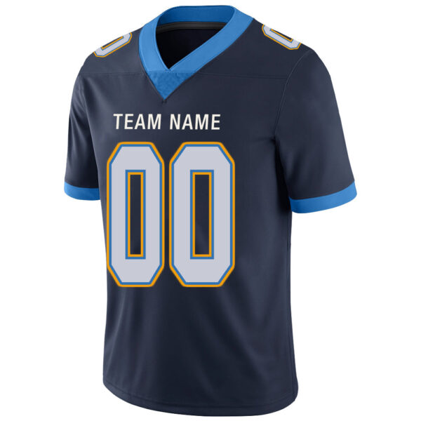 Custom LA.Chargers Stitched American Football Jerseys Personalize Birthday Gifts Navy Jersey - Image 4