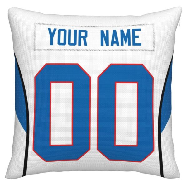 Custom B.Bills Pillow Royal Football Team Decorative Throw Pillow Case Print Personalized Football Style Fans Letters & Number Birthday Gift Football Pillows