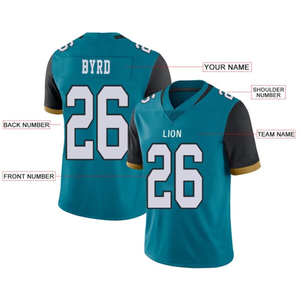 Custom J.Jaguars Football Jerseys Team Player or Personalized Design Your Own Name for Men's Women's Youth Jerseys Teal - Image 10