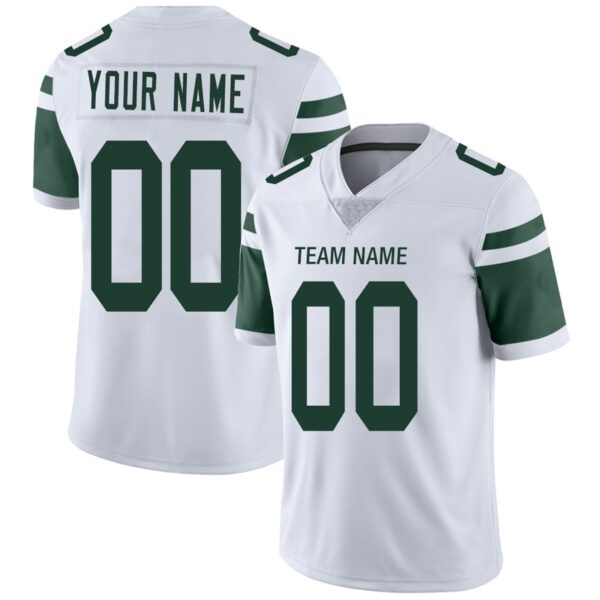 Custom NY.Jets Football Jerseys Team Player or Personalized Design Your Own Name for Men's Women's Youth Jerseys Green - Image 2