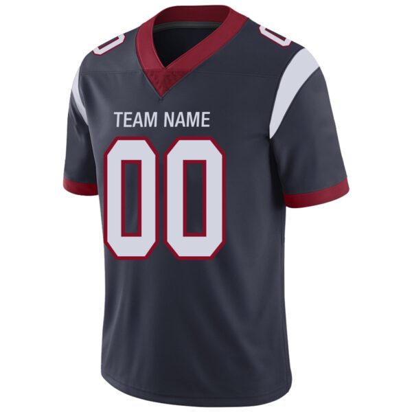 Custom H.Texans Football Jerseys Team Player or Personalized Design Your Own Name for Men's Women's Youth Jerseys Navy - Image 7