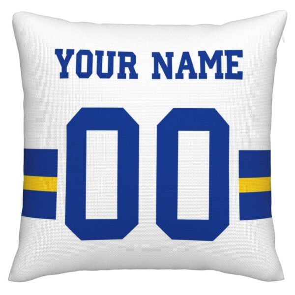 Custom LA.Rams Pillow Decorative Throw Pillow Case - Print Personalized Football Team Fans Name & Number Birthday Gift Football Pillows - Image 6