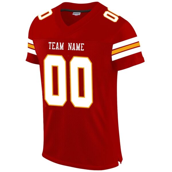 Custom KC.Chiefs Football Jerseys for Men Women Youth Design Red Stitched Name And Number Christmas Birthday Gift - Image 2