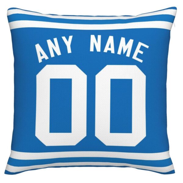 Custom IN.Colts Pillow Decorative Throw Pillow Case - Print Personalized Football Team Fans Name & Number Birthday Gift Football Pillows - Image 2