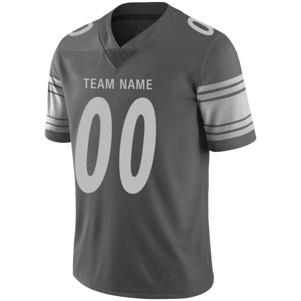 Custom P.Steelers Stitched American Football Jerseys Personalize Birthday Gifts Grey Jersey - Image 4