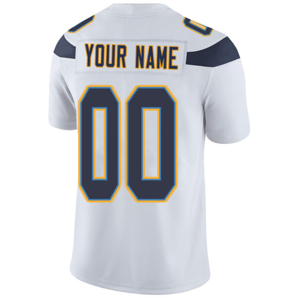 Custom LA.Chargers Stitched American Football Jerseys Personalize Birthday Gifts White Jersey - Image 3