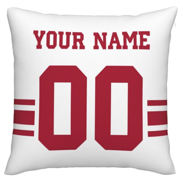 Custom NY.Giants Pillow Decorative Throw Pillow Case - Print Personalized Football Team Fans Name & Number Birthday Gift Football Pillows - Image 3