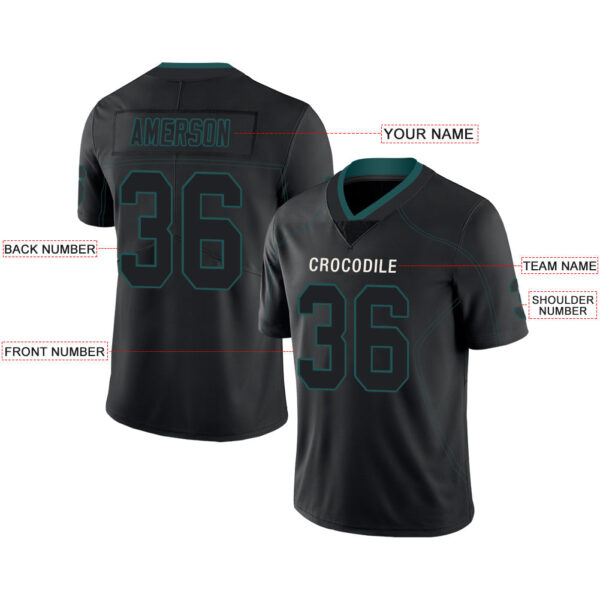 Custom P.Eagles Stitched American Football Jerseys Personalize Birthday Gifts Black Jersey - Image 2