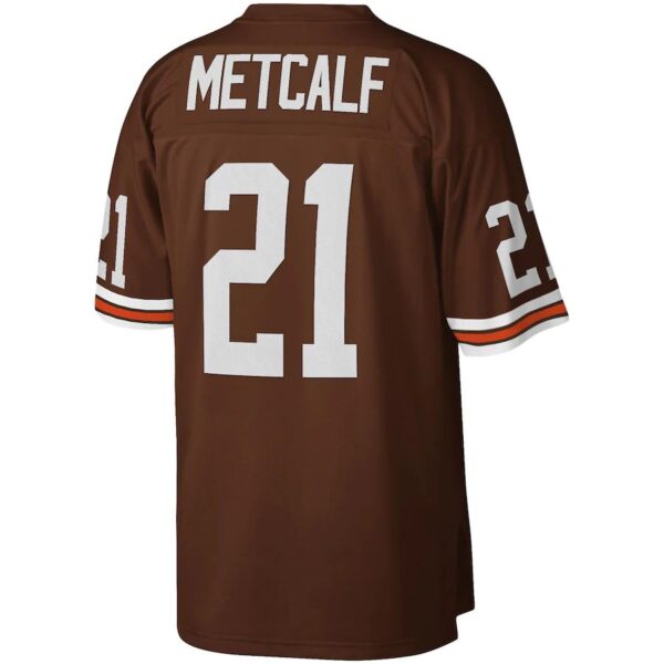 C.Browns #21 Eric Metcalf  Mitchell & Ness Brown 1989 Legacy Replica Jersey Stitched American Football Jerseys