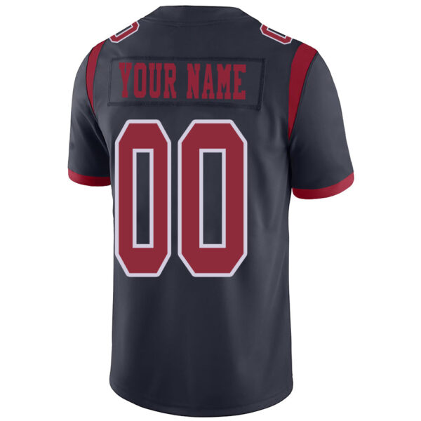 Custom H.Texans Stitched American Football Jerseys Personalize Birthday Gifts Navy Jersey - Image 3