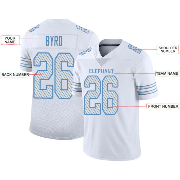 Custom B.Bills Stitched American Football Jerseys Personalize Birthday Gifts White Jersey - Image 2