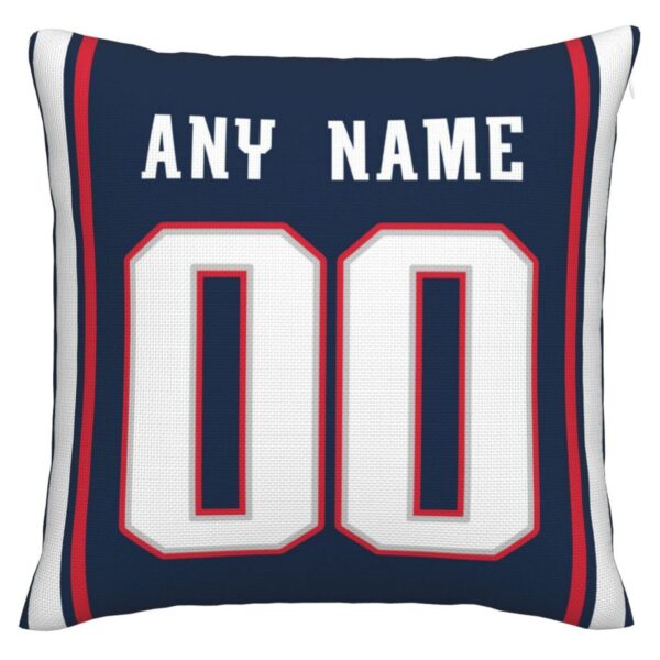 Custom NE.Patriots Pillow Decorative Throw Pillow Case - Print Personalized Football Team Fans Name & Number Birthday Gift Football Pillows - Image 3