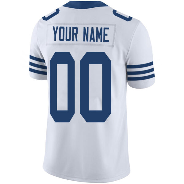 Custom IN.Colts Stitched American Football Jerseys Personalize Birthday Gifts White Jersey - Image 3