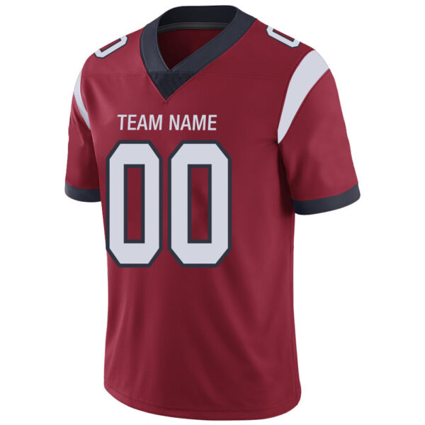 Custom H.Texans Stitched American Football Jerseys Personalize Birthday Gifts Red Jersey - Image 4