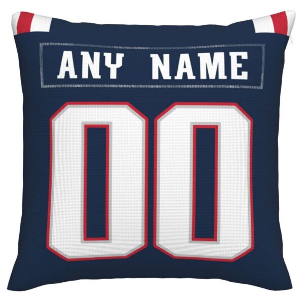 Custom NE.Patriots Pillow Decorative Throw Pillow Case - Print Personalized Football Team Fans Name & Number Birthday Gift Football Pillows - Image 3