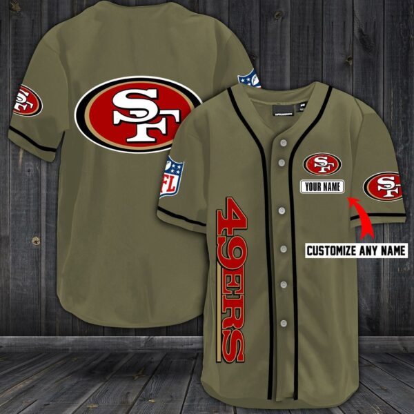 Football T-Shirts Custom SF.49ers Baseball Customized Jersey - Image 4