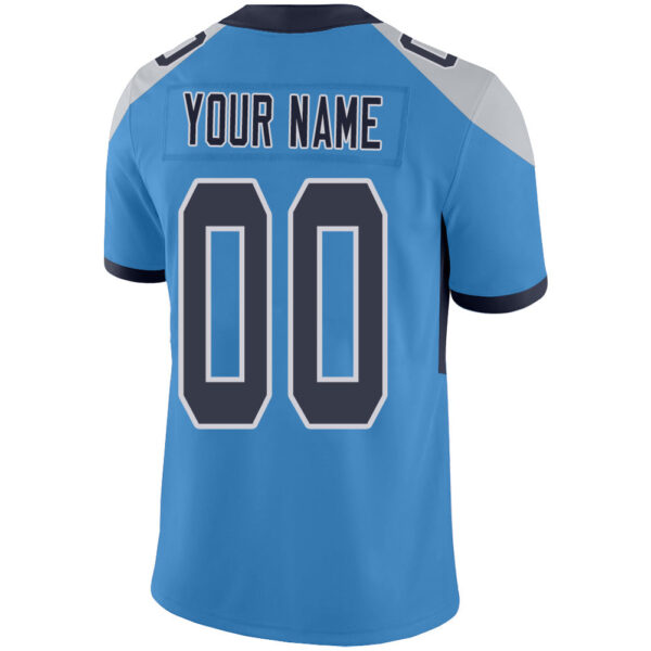 Custom T.Titans Stitched American Football Jerseys Personalize Birthday Gifts Light Blue Jersey - Image 3