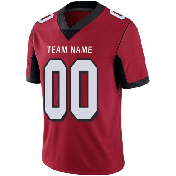 Custom A.Falcons Team Player or Personalized Design Your Own Name for Men's Women's Youth Jerseys Red Football Jerseys - Image 9