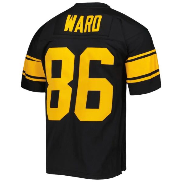 P.Steelers #86 Hines Ward Mitchell & Ness Black Alternate 2008 Legacy Replica Jersey Stitched American Football Jerseys