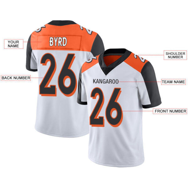 Custom C.Bengal Stitched American Football Jerseys Personalize Birthday Gifts White Jersey - Image 2