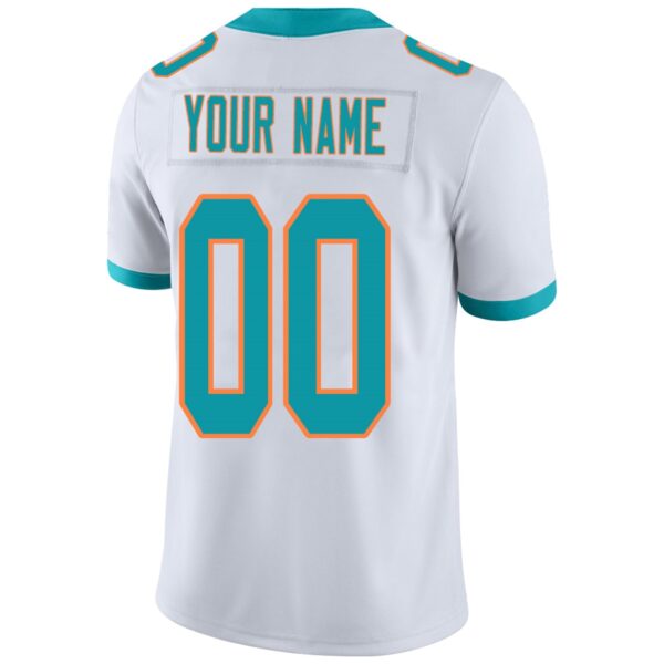 Custom M.Dolphins Football Jerseys Team Player or Personalized Design Your Own Name for Men's Women's Youth Jerseys Aqua - Image 7