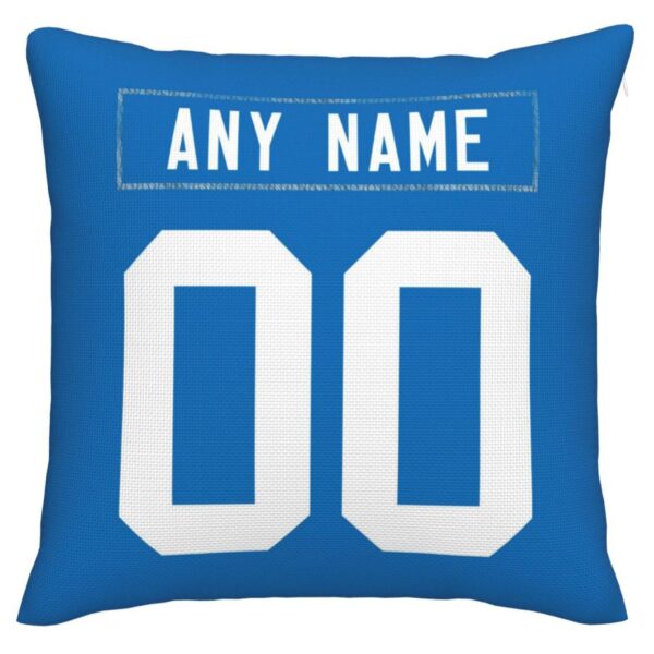 Custom IN.Colts Pillow Decorative Throw Pillow Case - Print Personalized Football Team Fans Name & Number Birthday Gift Football Pillows - Image 2