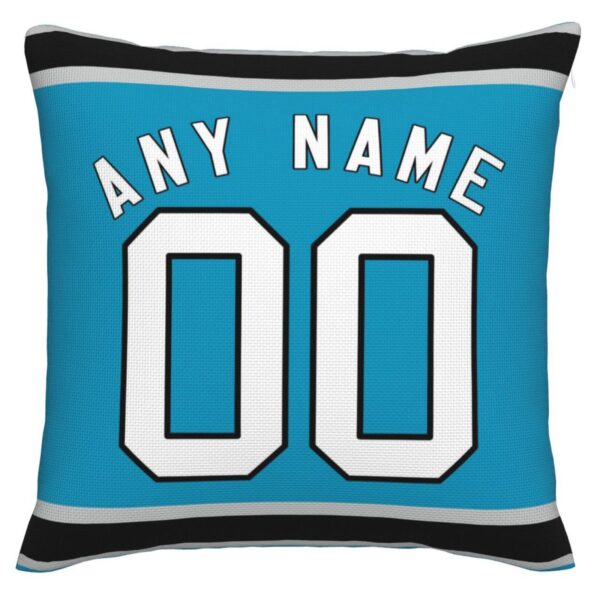 Custom C.Panthers Pillow Football Team Decorative Throw Pillow Case Print Personalized Football Style Fans Letters & Number Birthday Gift Football Pillows - Image 2